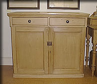 victorian dresser base cupboard pine