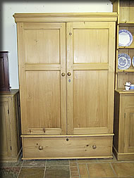 victorian pine cupboard