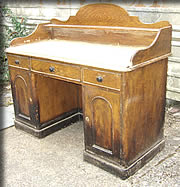 victorian pine desk