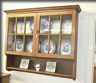 edwardian pine wall cabinet