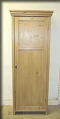 tall narrow antique pine cupboard