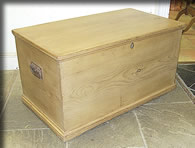 victorian pine blanket box