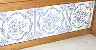 blue white tiles washstand
